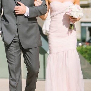 Worn once blush bridesmaid dress.